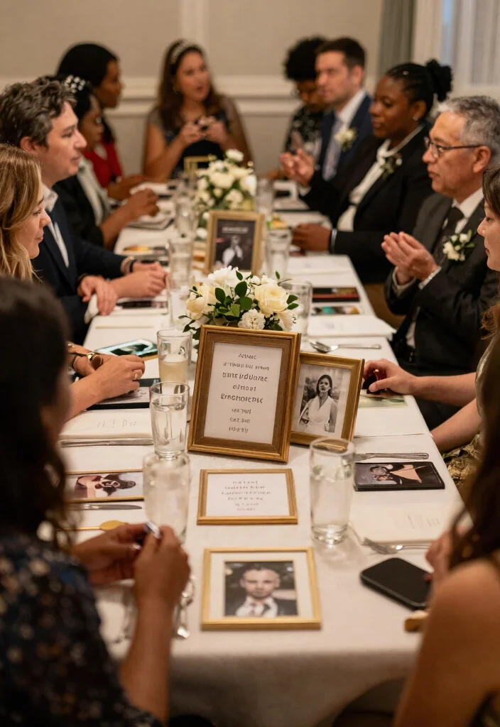 15 Wedding Guest Table Ideas That Get People to Actually Sit - 10. Personal Touches 1