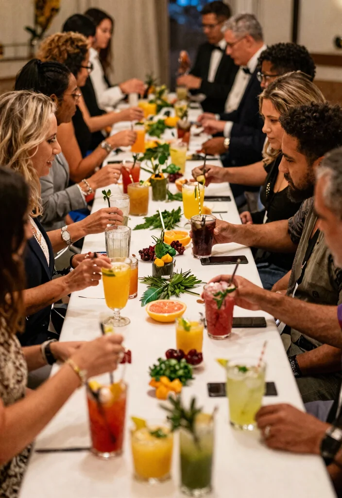15 Wedding Guest Table Ideas That Get People to Actually Sit - 12. Signature Drinks Stations 1