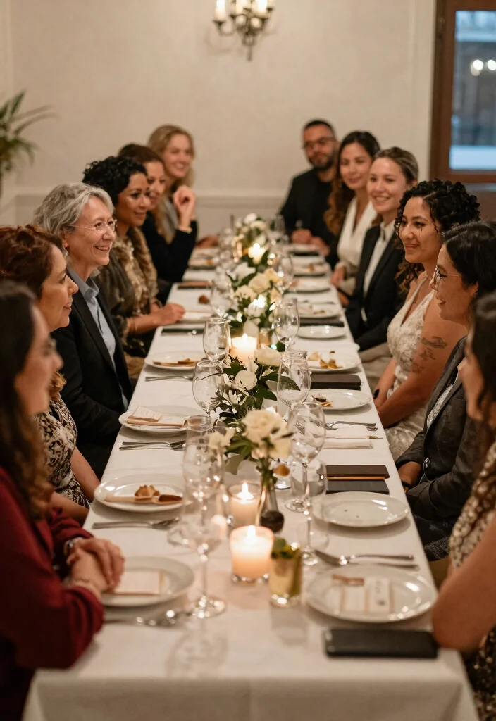 15 Wedding Guest Table Ideas That Get People to Actually Sit - 14. Story Sharing Circles 1