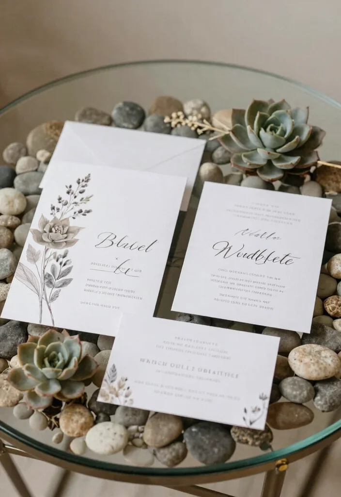 15 Wedding Invitations Flowers That Match Your Real Bouquet - 11. Serene Succulents 1