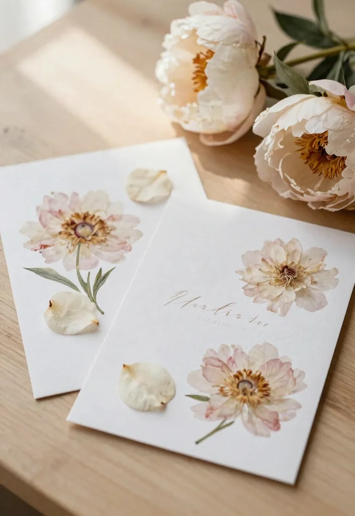 15 Wedding Invitations Flowers That Match Your Real Bouquet - 12. Lush Peonies 1