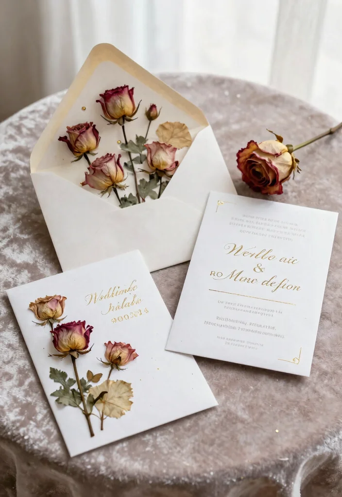 15 Wedding Invitations Flowers That Match Your Real Bouquet - 6. Timeless Roses 1