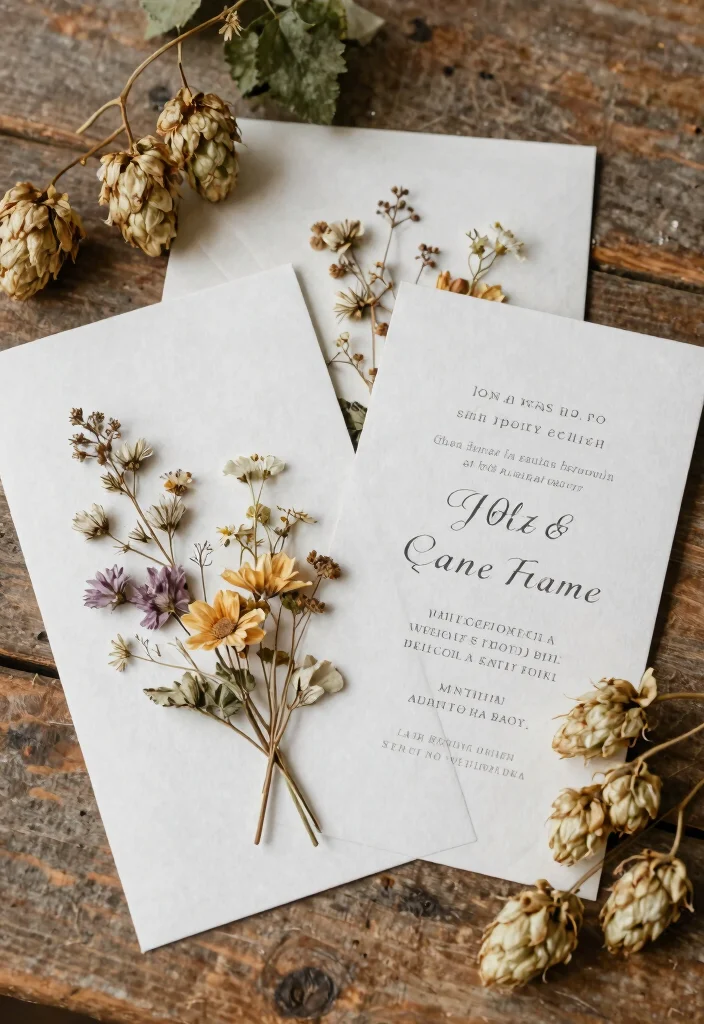 15 Wedding Invitations Flowers That Match Your Real Bouquet - 8. Heavenly Hops 1
