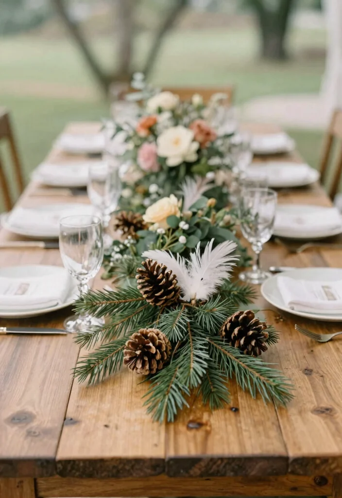 15 Whimsical Wedding Table Decor Ideas That Don't Look Childish - 12. Nature-Inspired Accents 1