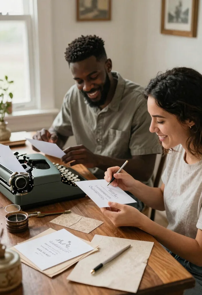 18 Cheap Wedding Invitations That Look Like You Spent More - 16. Old-School Charm: Typewriter Fonts 1